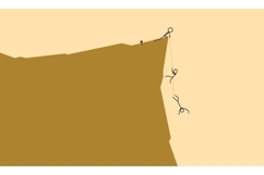 Stick Figures Working Together to Retrieve a Diamond Product Image 1