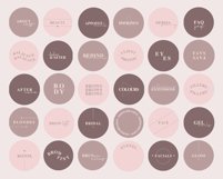 minimalist beauty salon instagram icons