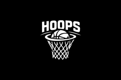 Minimalist Black and White Hoops Logo Design Product Image 2