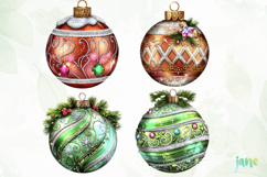 Minimalist Christmas Ornament Clipart Product Image 1