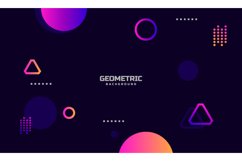 Minimalist colorful geometric background banner Product Image 1