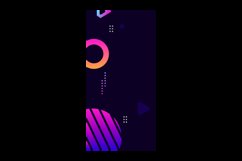 Minimalist colorful geometric background vertical concept Product Image 2