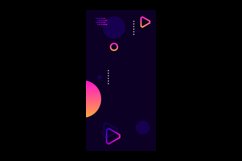 Minimalist colorful geometric background vertical banner Product Image 2