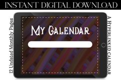 Ritzy Digital Monthly Undated Goodnotes Calendar Product Image 4