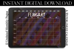 Ritzy Digital Monthly Undated Goodnotes Calendar Product Image 3