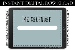 Stormy Blue Monthly Digital Calendar - Goodnotes, Notability Product Image 7
