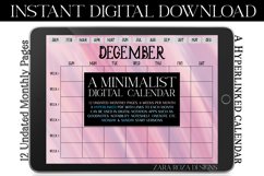 Flamingo Pink Digital Monthly Undated Calendar Product Image 5