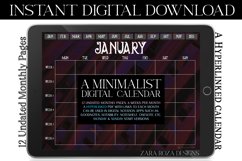 Gothic Vintage Digital Monthly Undated Goodnotes Calendar Product Image 1