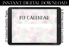 Pastel Whimsical Polka Dots Monthly Undated Digital Planner Product Image 4