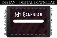 Gothic Vintage Digital Monthly Undated Goodnotes Calendar Product Image 3