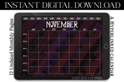 Gothic Vintage Digital Monthly Undated Goodnotes Calendar Product Image 4