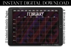 Gothic Vintage Digital Monthly Undated Goodnotes Calendar Product Image 2