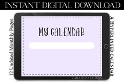 Lavender Purple Monthly Digital Planner Calendar Product Image 3