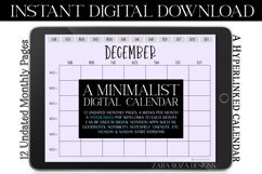 Lavender Purple Monthly Digital Planner Calendar Product Image 5