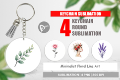Floral Art Keychain Product Image 1