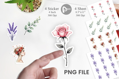 Floral Art Sticker Product Image 1