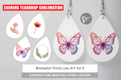 Floral Art Earring Product Image 1