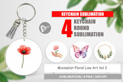 Floral Art Keychain Product Image 1