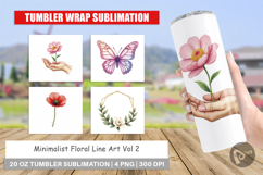 Floral Art Tumbler Product Image 1