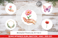 Floral Art Wind Spinner Product Image 1