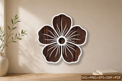 Minimalist Flower Laser Cut SVG Product Image 1