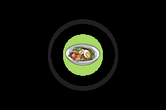 Minimalist gado-gado indonesia food logo template illustrati Product Image 2