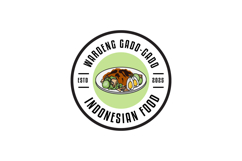 Minimalist gado-gado indonesia food logo template illustrati Product Image 1