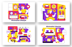 10 Minimalist Lifestyle Vector Illustration Product Image 2