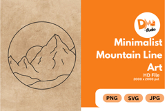 Minimalist Mountain Line Art Product Image 1