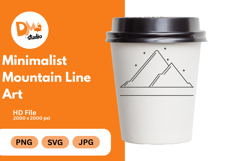 Minimalist Mountain Line Art Product Image 1