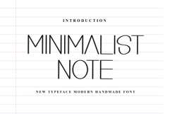 Minimalist Note Product Image 1
