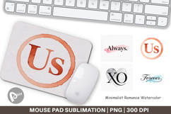 Minimalist Romance Mouse Pad Product Image 1