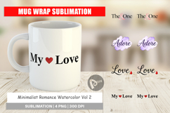 Minimalist Romance Mug Wrap Product Image 1