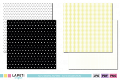 bold crafting paper set in black yellow white