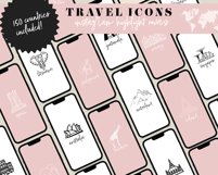 minimalist travel instagram highlight icons