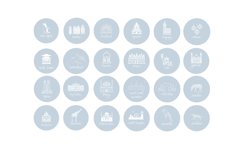 minimalist travel instagram icons