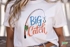 Minimalist vintage-style Fishing SVG PNG Product Image 2