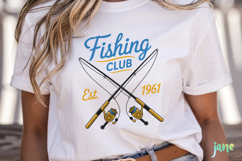 Minimalist vintage-style Fishing SVG PNG Bundle Product Image 5