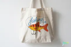 Minimalist vintage-style Fishing SVG PNG Product Image 4