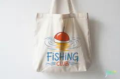 Minimalist vintage-style Fishing SVG PNG Product Image 4