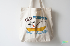 Minimalist vintage-style Fishing SVG PNG Bundle Product Image 3