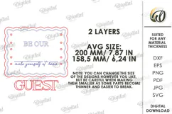 Welcome Door Sign Laser Cut. Wall Hanger. Be Our Guest SVG Product Image 2