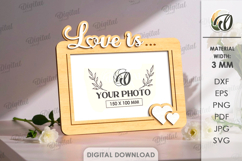 Minimalist Photo Frame Laser Cut. Picture Frame SVG Product Image 1