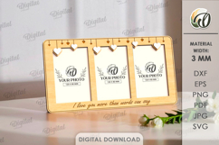 Minimalist Photo Frames Bundle Laser Cut. Picture Frame SVG Product Image 13