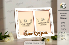 Minimalist Photo Frame Laser Cut. Picture Frame SVG Product Image 1