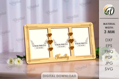 Minimalist Photo Frames Bundle Laser Cut. Picture Frame SVG Product Image 8