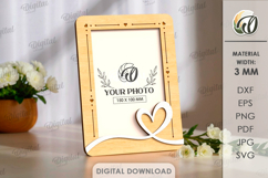 Minimalist Photo Frame Laser Cut. Picture Frame SVG Product Image 1
