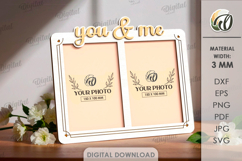 Minimalist Photo Frame Laser Cut. Picture Frame SVG Product Image 1