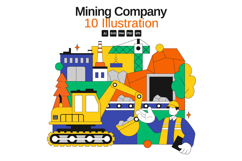 10 Mining Company Illustration Product Image 1