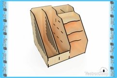Small desktop organizer for cnc laser cutting/ Home storage Product Image 5